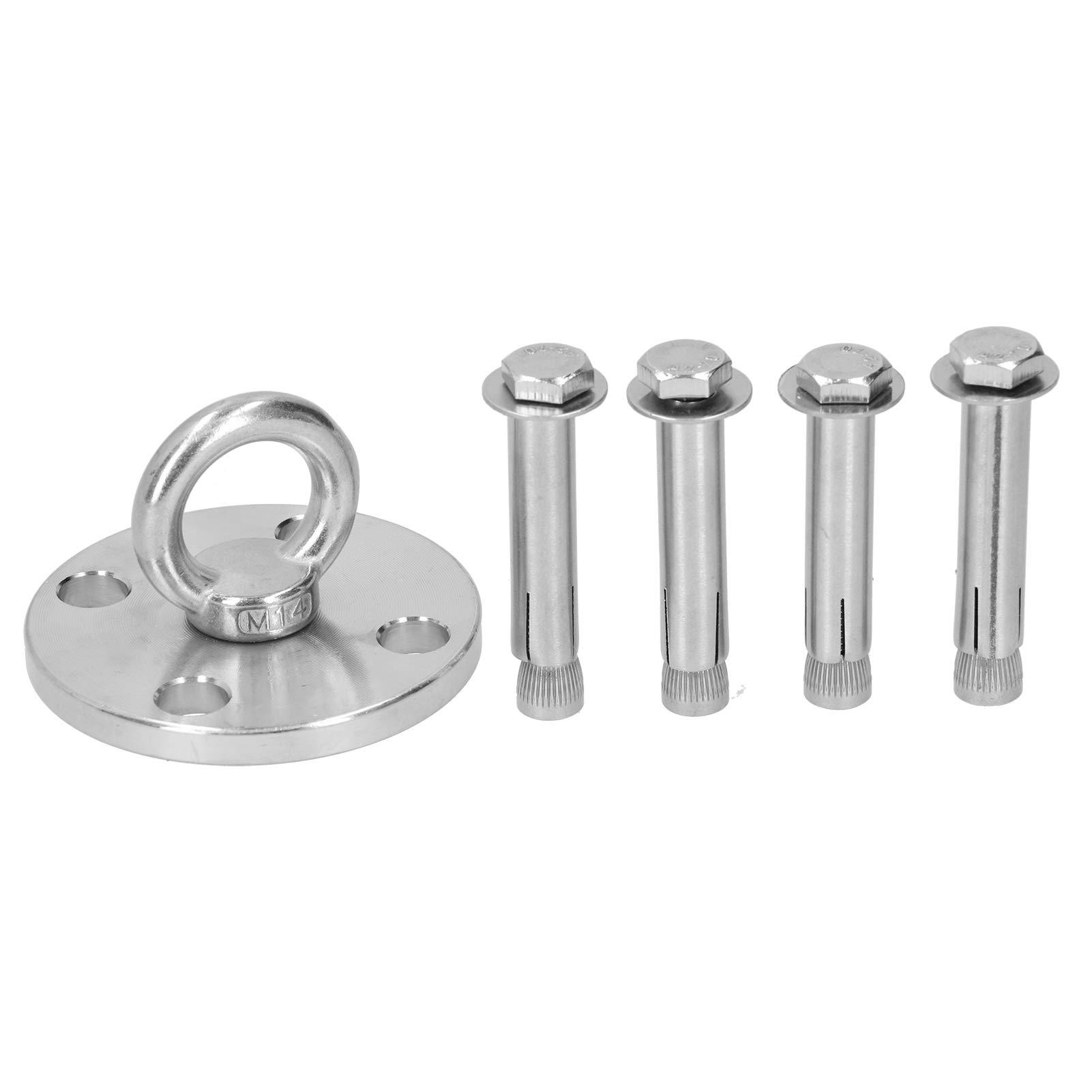 Ejoyous Hanging Hooks Made of 304 Stainless Steel Rust Proof Stable and Durable, Load Capacity > 500 Kg, for Outdoor Swings Hanging Chairs Hammocks Sandbags Aerial Yoga (DG-08)