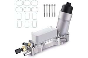 KOOLERTRON 926-959 Upgraded Aluminum Engine Oil Filter Housing Kit with Oil Cooler Sensors and Gaskets for Dodge 2011-2016 Journey Charger Challenger Caravan Durango Avenger Wrangler Ram ProMaster 3.6L