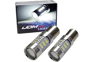 iJDMTOY (2) 6500K White LED Daytime Running Light Bulbs Compatible With 2015-2018 Jeep Renegade