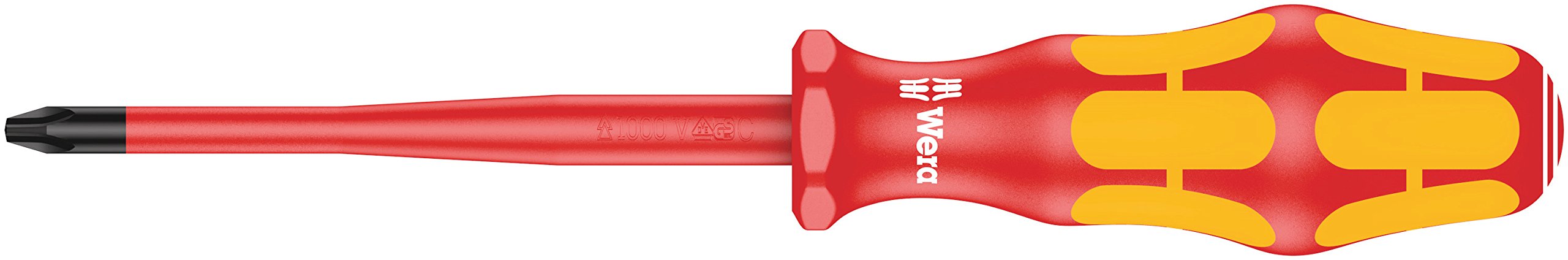 Wera 05020133001 2 x 100 mm "162 iSS PH VDE" Insulated Screwdriver for Phillips Screws - Silver — image 1