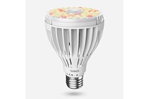 SANSI 250W Equivalent LED Grow Light Bulb, PAR25 30W 5000K+660nm Full Spectrum Grow Bulb for Indoor Plants, 25,000 Hours Lifespan Plant Lights with E26 Base