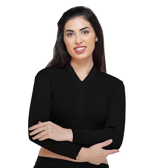 V- Neck Women Half Sleeves Stitched Blouse