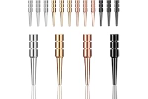 WVD 16 Pcs Cribbage Pegs, 4 Colors Metal Crib Board Pegs, Tapered Scoring Pins Fit 1/8 Holes for Cribbage Board Traditional W