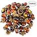 100 Pcs Artificial Acorns with Natural Acorn Cap, Realistic and Natural Looking, 2 Color Small Fake Acorns for Crafting, Wedding, House Decor