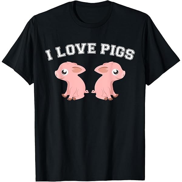 piggs Tシャツ　XL BECAUSE I LOVE PIGGS T piggs Tシャツ XL BECAUSE I LOVE PIGGS T I LOVE PIGS Dark