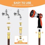 Yofidra 50FT Upgraded 3-Layer Latex Expandable Garden Hose 10 Function No-Kink view 5