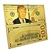 AtSKnSK Donald Trump 100 Dollars Gold Foil Banknote for Collection Gifts Commemorative 45th President of USA