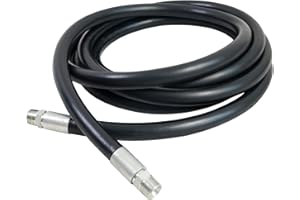 GIAYOGO 3/4 Inch x 20 Foot Fuel Transfer Hose with Dual NPT Threads Connecter Male Fittings Compatible with All Electric Fuel Pumps for Dispensing Diesel, Gasoline, Kerosene, Biodiesel