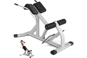 piothioh Roman Chair, Back Extension Bench Home Fitness Equipment Hyperextension Bench Gym Exercise Multifunctional Adjustable Roman Chair