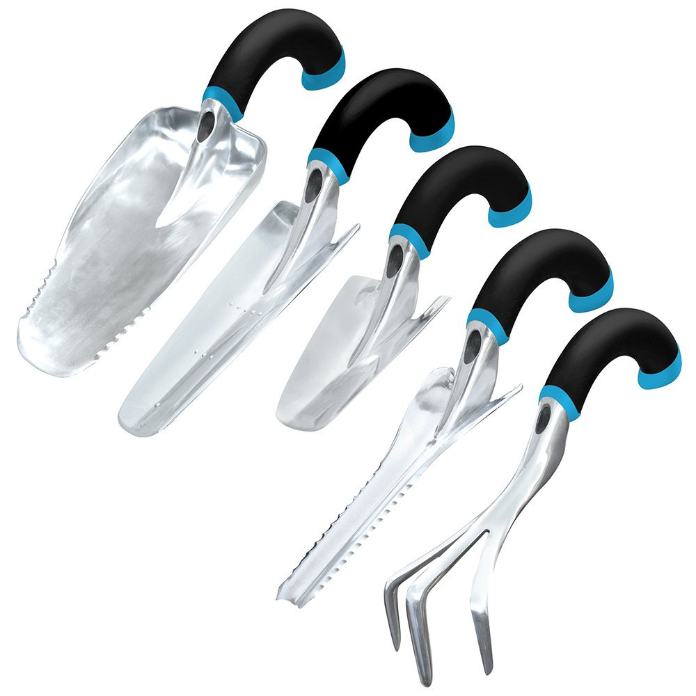 Radius Garden 30501 Ergonomic Garden Hand Tool Set, Blue