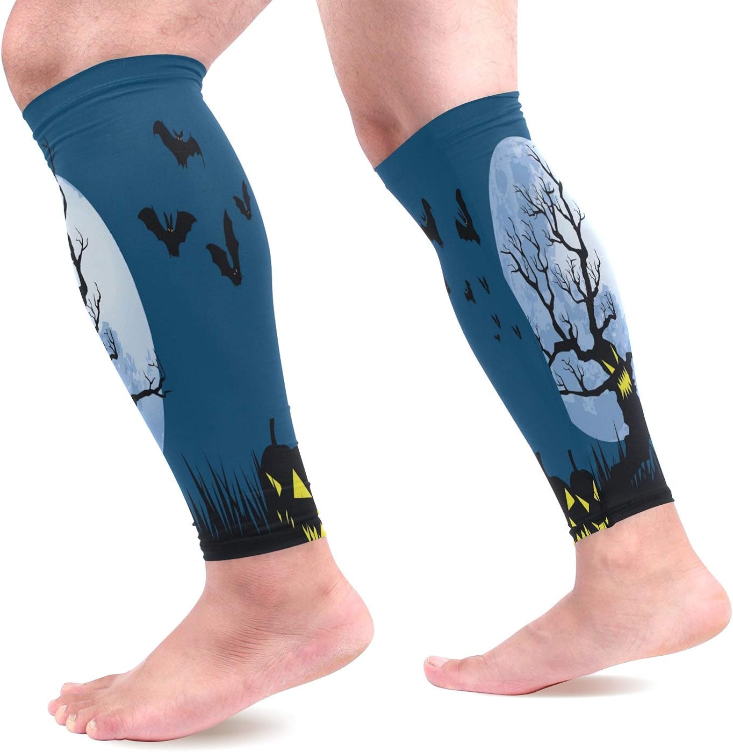 Lot De 4 Paires De Manchons De Compression Pour Mollets - Idéal Running, Cyclisme, Sport - Confort Et Maintien Parfait