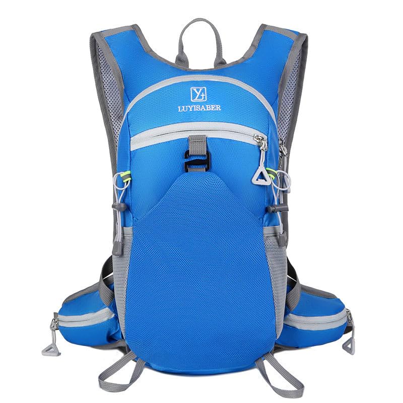 Mochila de Hidratação 2L Premium, Impermeável, com Bolsos Múltiplos e Apito de Emergência para Trilhas, Bike, Corrida, Camel bag