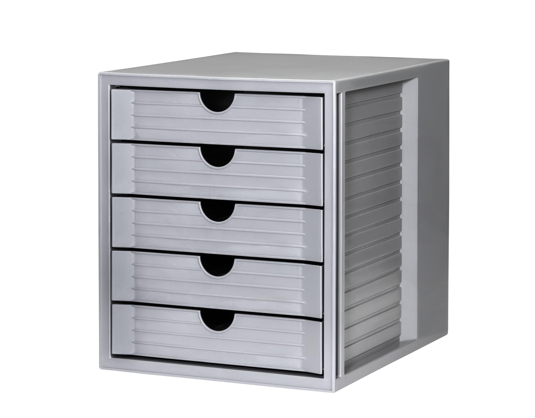HAN 14508-18, SYSTEMBOX KARMA Drawer set . Innovative, attractive design, BLUE ANGEL certified, with 5 closed drawers, eco-grey — image 1