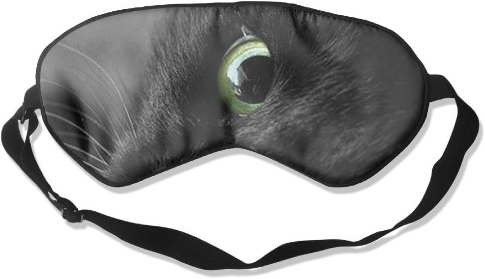 Amazon.com: Eye Mask Eyeshade Black Cat Kitten Sleep Mask Blindfold
