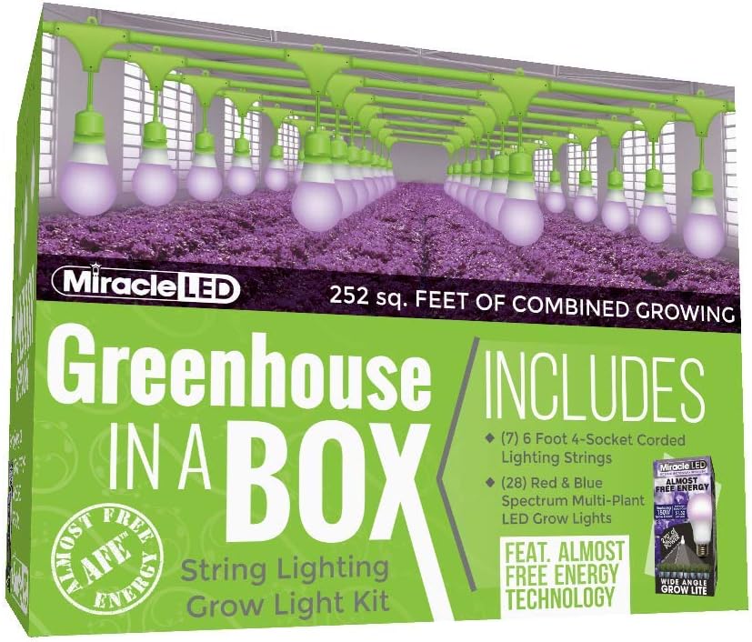 Miracle LED Almost Free Energy Greenhouse in a Box Grow