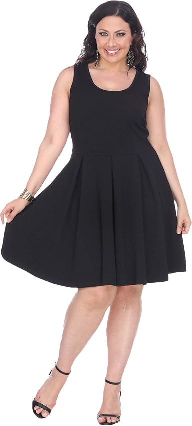 plus size black sundress