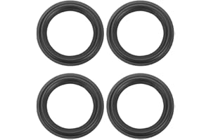 MECCANIXITY 4 Pcs 5.1 Inch Rubber Speaker Edge Surround Rings 130x90mm(IDxOD) Perforated Subwoofer Rings Replacement Parts fo