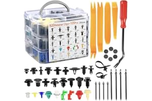 Lot de 925 clips de fixation de voiture en plastique - 26 tailles de rivets en nylon pour Toyota GM Ford Honda Acura Chrysler