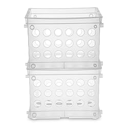 Sterilite Mini Crate, Stackable Plastic Storage Bin