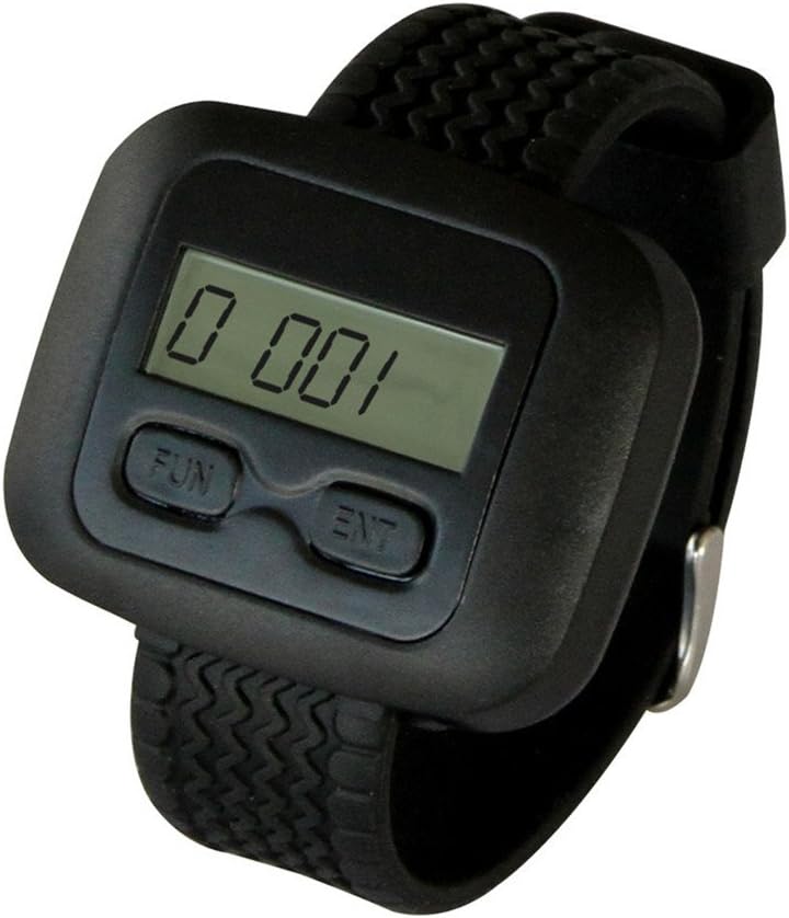 SINGCALL Pager Calling System Restaurant Paging,Wrist Receiver Work with Single Mulit Button APE6600, Black