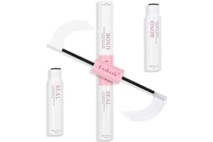 FADLASH Lash Bond and Seal 10ml Individual Lashes Glue and Seal Super Strong Hold DIY Lash Extension Kit Hold 48-72 Hours Waterproof Cluster Lash Glue Eyelash Extension Kit