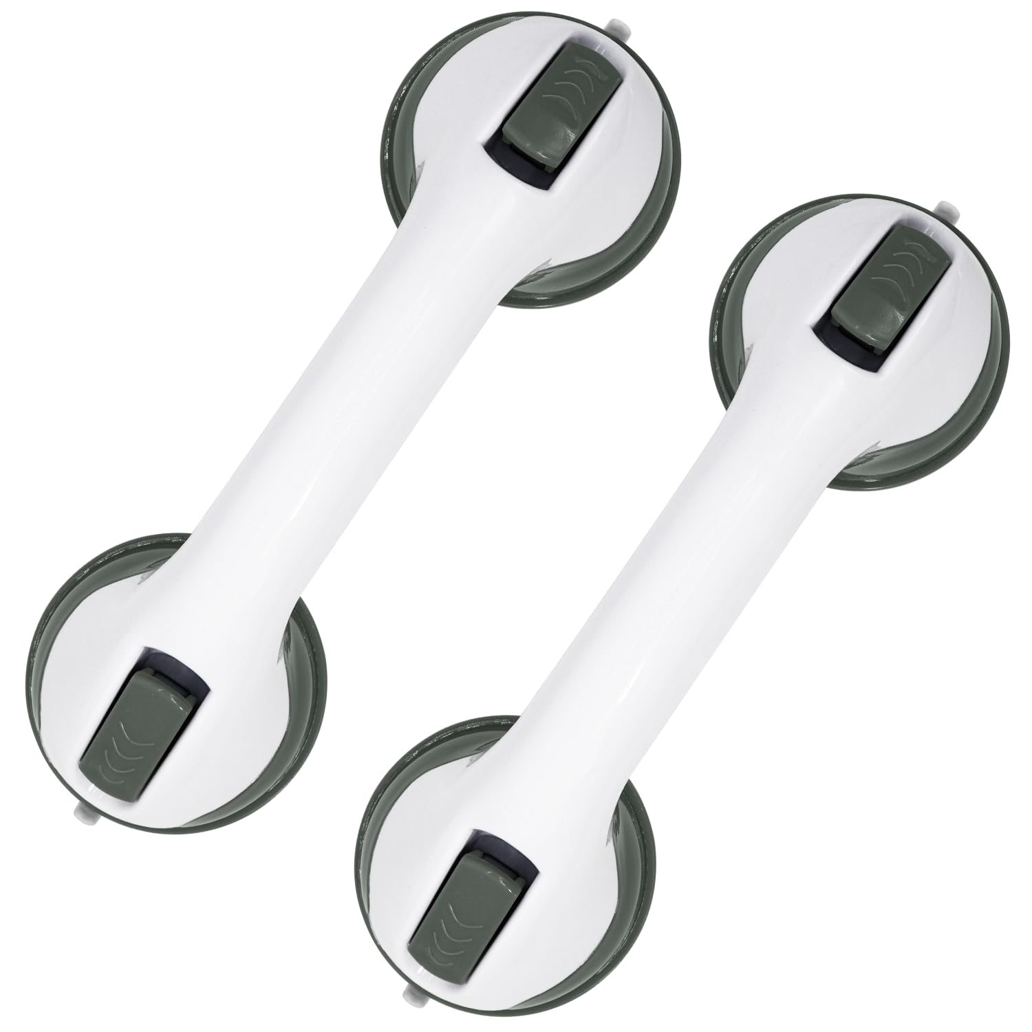 Photo 1 of 2-Pack Grab Bars for Bathtubs and Showers, 12 inch Shower Handle Suction Shower Bar, Safety Bars for Shower Chair, Bathroom Grab Bar for Senior?No Drilling Removable (Green, 12 inch)