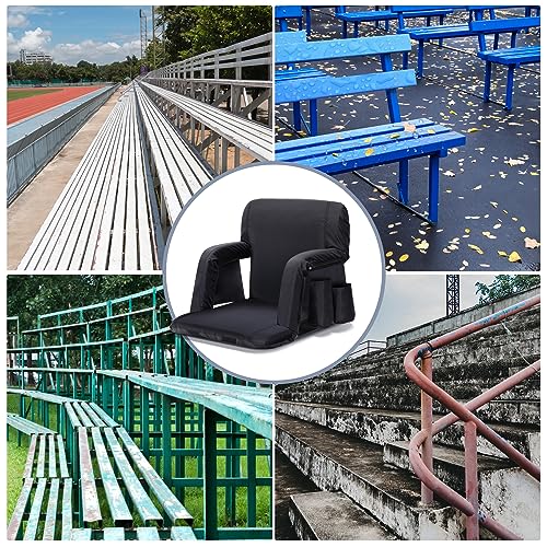 Sportneer Stadium Seating for Bleachers, 2 Pack Bleacher Chairs with