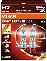OSRAM Night Breaker 220 H7 Headlight Bulbs -2HB 2 Lamps