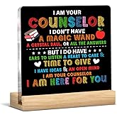 School Counselor Appreciation Gifts for Women Men, Gift for School Counselor Acrylic Sign Office Desk Decor