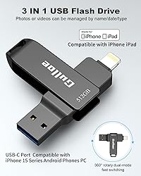 Gulloe 512GB iPhone Flash Drive for Photos, Memory