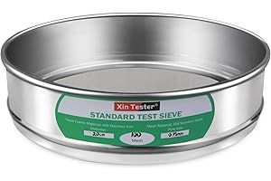 Xin Tester 100 mesh Standard Mesh Lab Sieves Laboratory Sample Test Analysis Sieve Dia 7.88 Inches