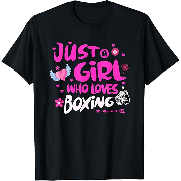 Amazon.com: Just a Girl Who Loves Boxing Girls Boxing Gift T