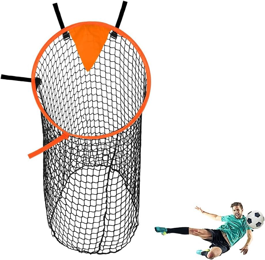 AMFUN Football Net and Goal - 45x60 cm Soccer Target Net with Adjustable Straps for Kids