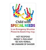 Special Needs Sticker Car Safety Decal for Child in