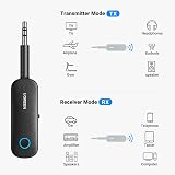UGREEN Bluetooth 5.4 Transmitter Receiver 2-in-1 3.5mm TX RX 12H view 2