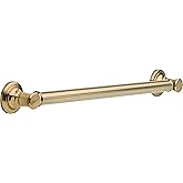 Delta Traditional (1-Pack) 24" Shower Grab Bar ADA Compliant Champagne Bronze 450 lb Capacity Bathroom Safety Handle for Show