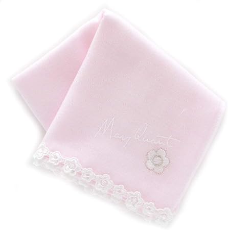 Amazon Co Jp Mary Quant マリークヮント ガーゼハンカチ ピンク 婦人 刺繍 約46cm マリークワント マリクワ 1903 11 01 ビューティー