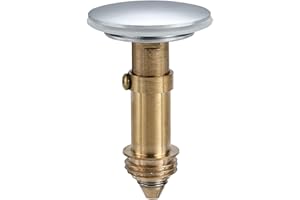 Drain Stoppers Sink Plug, 36mm Push Button Brass Sink Stopper, Easy to Install for Kitchen, Bathroom, Washbasin Bath