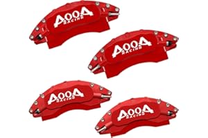 AOOA Powder Coating Aluminum Red with White Character Caliper Cover Fits Toyota Camry XSE Electronic Brake and RAV4 2019-2025