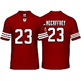 Custom Mens/Youth Football Stitched T-Shirt for Sports Fan Red/White No Brand/Logos