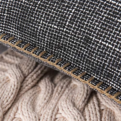 2 MIULEE+Decorative+Farmhouse+Trimmed+Pillowcases