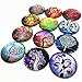 IGOGO 12 PCS Glass Dome Cabochons Half Round Flatback Tree of Life
