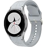 No Gap Bands Compatible for Samsung Galaxy Watch 7 6 5 4 FE 40mm 44mm/5 Pro 45mm/6 Classic 43mm 47mm/4 Classic 42mm 46mm Band,20mm Silicone Soft Sport Watch Band Women Men