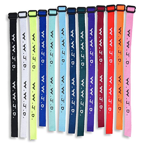W.W.J.D. Bracelet Assortment (26 pc) 13 Colors Plus Bonus Friendship