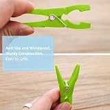 VEGCOO 60 Pcs Clothes Pegs with Storage Bag 5 Colors Durable Windproof view 4