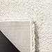 SAFAVIEH Milan Shag Collection Accent Rug - 3' x 5', Ivory, Solid Design, Non-Shedding & Easy Care, 2-inch Thick Ideal for High Traffic Areas in Entryway, Living Room, Bedroom (SG180-1212)
