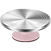 Kootek Aluminium Alloy Revolving Cake Stand 12 Inch Rotating Cake Turntable for Cake, Cupcake Decorating Supplies