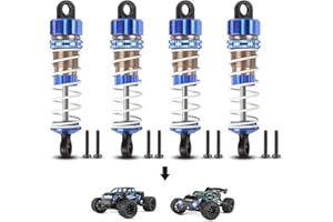 HAIBOXING RC Cars Upgraded Parts Front&Rear Aluminum Capped Oil Filled Shocks Apply to New Version 18858&18859 RC Cars