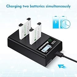 Powerextra NP-45 NP-45S NP-45A Battery1300mAhX2 and