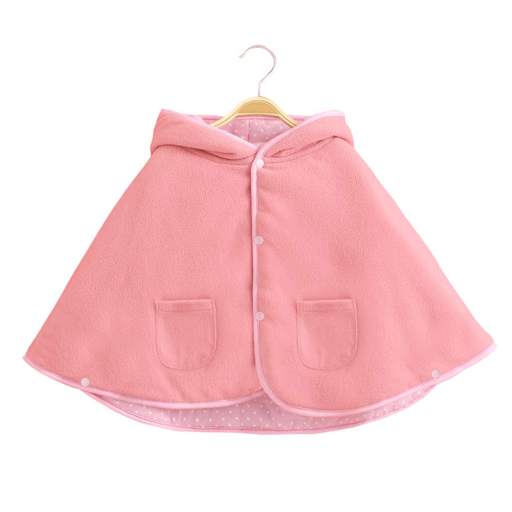 mikistory Baby Girls Baby Boys Winter Autumn Hoodie Outwear Fleece Apricot 9-24Months